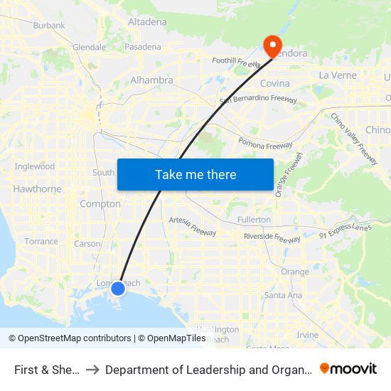 First & Shelter C N to Department of Leadership and Organizational Psychology map