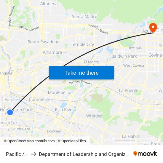 Pacific / Gage to Department of Leadership and Organizational Psychology map