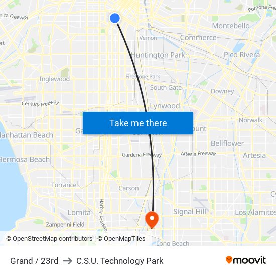 Grand / 23rd to C.S.U. Technology Park map