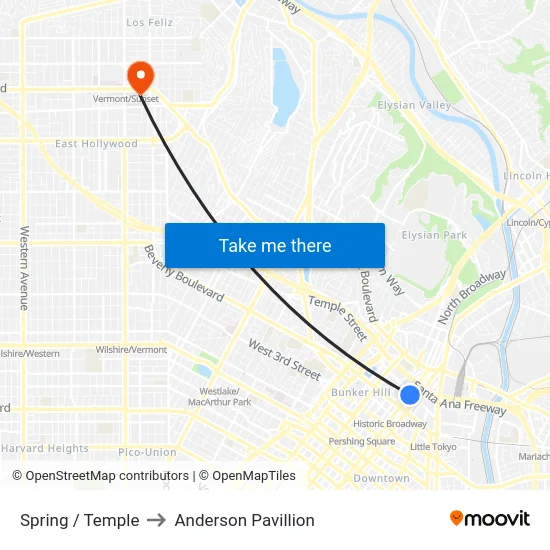 Spring / Temple to Anderson Pavillion map