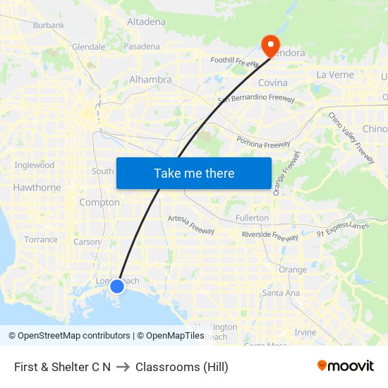 First & Shelter C N to Classrooms (Hill) map