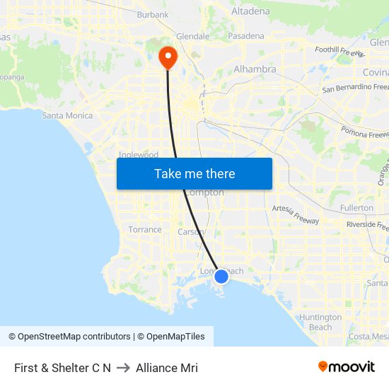 First & Shelter C N to Alliance Mri map