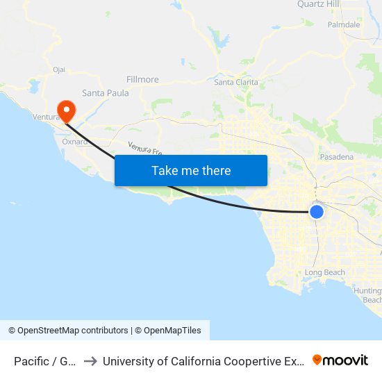 Pacific / Gage to University of California Coopertive Extension map