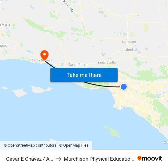 Cesar E Chavez / Alameda to Murchison Physical Education Complex map