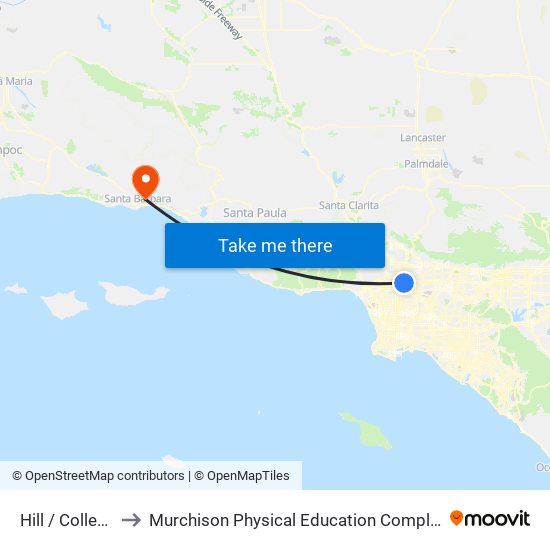 Hill / College to Murchison Physical Education Complex map