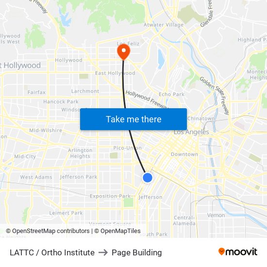 LATTC / Ortho Institute to Page Building map