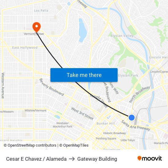 Cesar E Chavez / Alameda to Gateway Building map