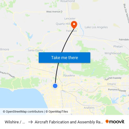 Wilshire / Western to Aircraft Fabrication and Assembly Rapid Training Program map