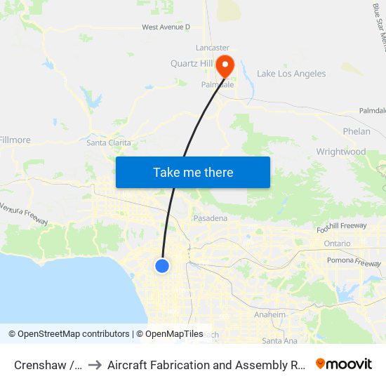 Crenshaw / Stocker to Aircraft Fabrication and Assembly Rapid Training Program map
