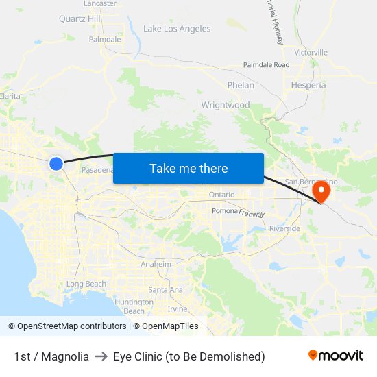 1st / Magnolia to Eye Clinic (to Be Demolished) map