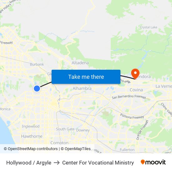 Hollywood / Argyle to Center For Vocational Ministry map