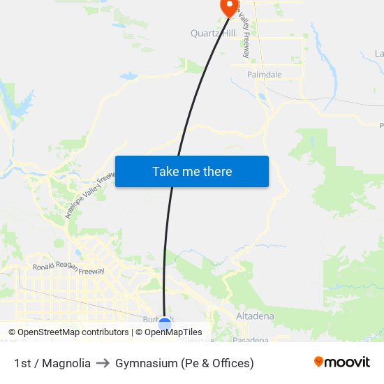 1st / Magnolia to Gymnasium (Pe & Offices) map