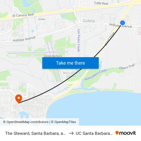 The Steward, Santa Barbara, a Tribute Portfolio Hotel to UC Santa Barbara Events Center map