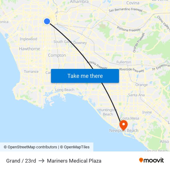 Grand / 23rd to Mariners Medical Plaza map