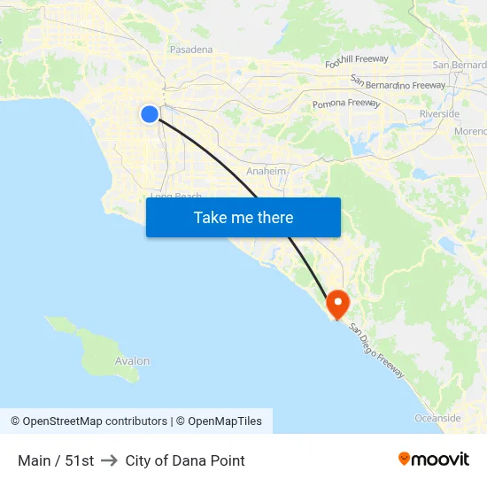 Main / 51st to City of Dana Point map