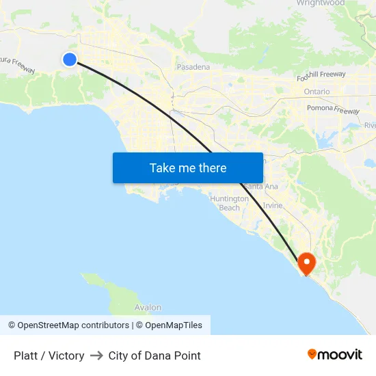 Platt / Victory to City of Dana Point map
