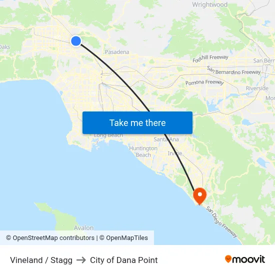 Vineland / Stagg to City of Dana Point map