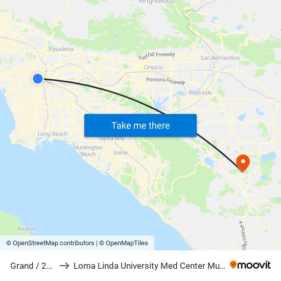 Grand / 23rd to Loma Linda University Med Center Murrieta map