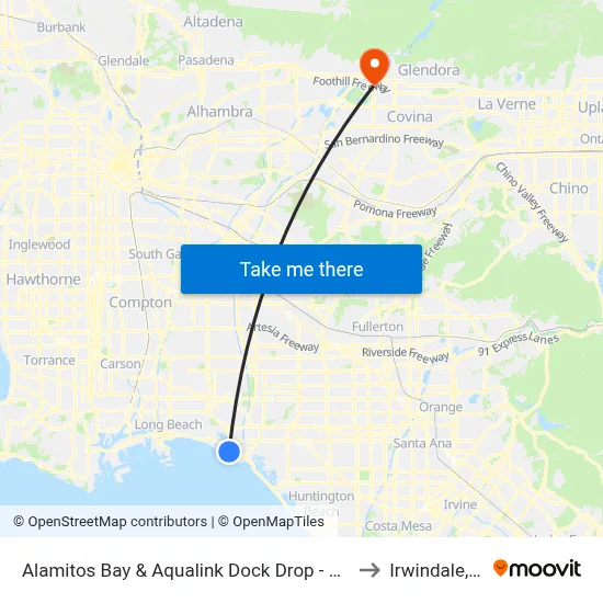Alamitos Bay & Aqualink Dock Drop - Off Only to Irwindale, CA map