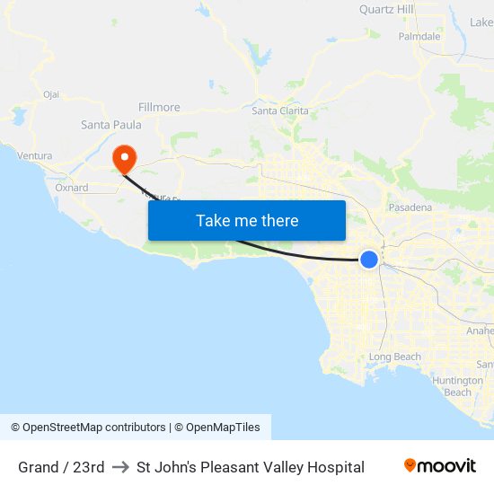 Grand / 23rd to St John's Pleasant Valley Hospital map