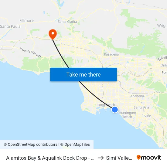 Alamitos Bay & Aqualink Dock Drop - Off Only to Simi Valley Ca map