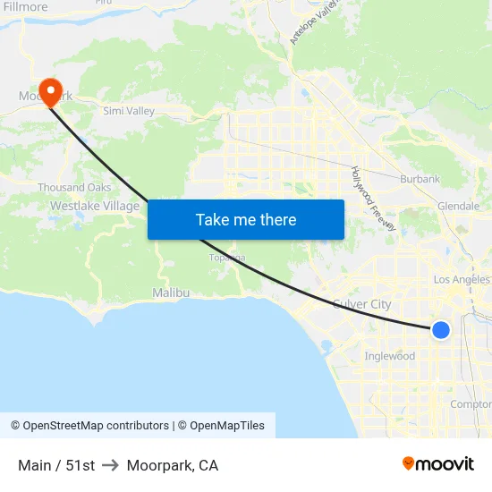 Main / 51st to Moorpark, CA map