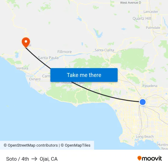 Soto / 4th to Ojai, CA map