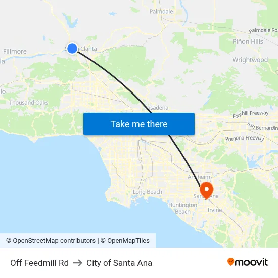 Off Feedmill Rd to City of Santa Ana map