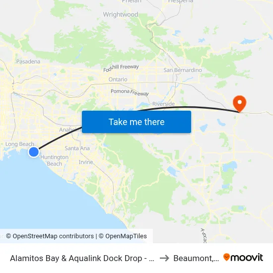 Alamitos Bay & Aqualink Dock Drop - Off Only to Beaumont, CA map