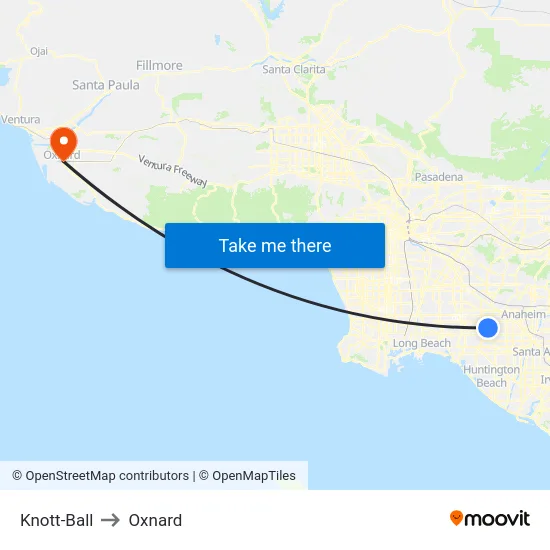 Knott-Ball to Oxnard map