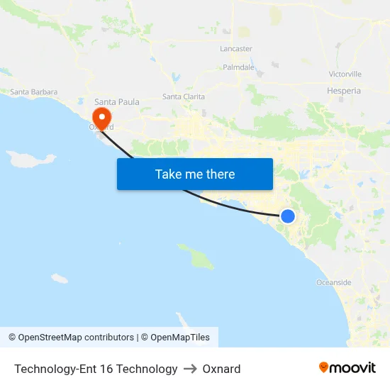 Technology-Ent 16 Technology to Oxnard map