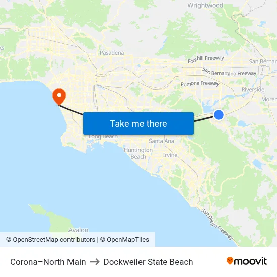 Corona–North Main to Dockweiler State Beach map