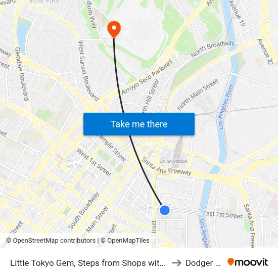 Little Tokyo Gem, Steps from Shops with Free Parking, Los Angeles to Dodger Stadium map