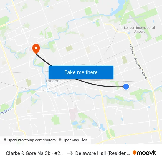 Clarke & Gore Ns Sb - #2638 to Delaware Hall (Residence) map