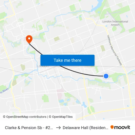 Clarke & Pension Sb - #2639 to Delaware Hall (Residence) map