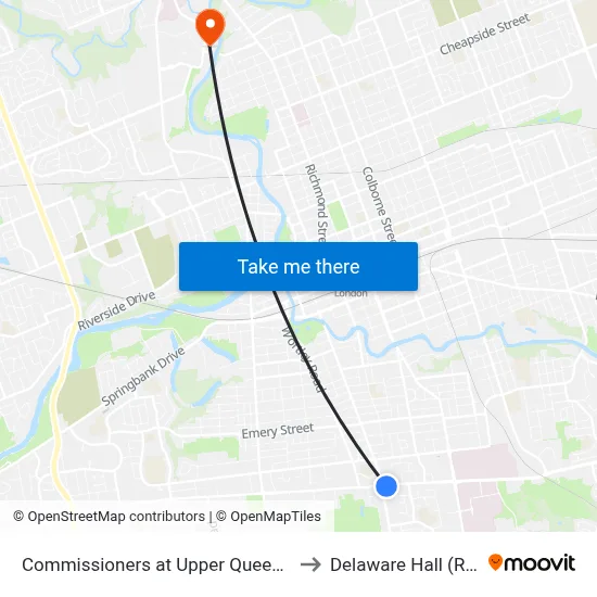 Commissioners at Upper Queens FS Eb - #2810 to Delaware Hall (Residence) map