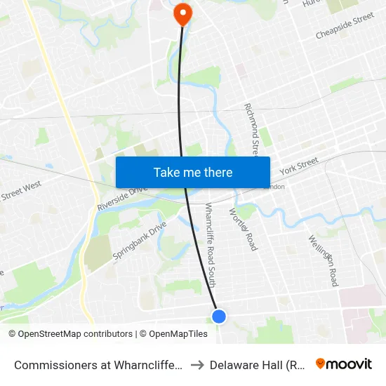 Commissioners at Wharncliffe FS Eb - #2813 to Delaware Hall (Residence) map
