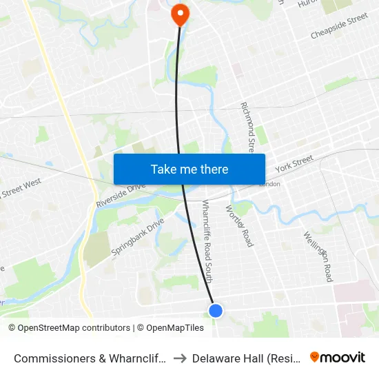 Commissioners & Wharnclif - #2312 to Delaware Hall (Residence) map