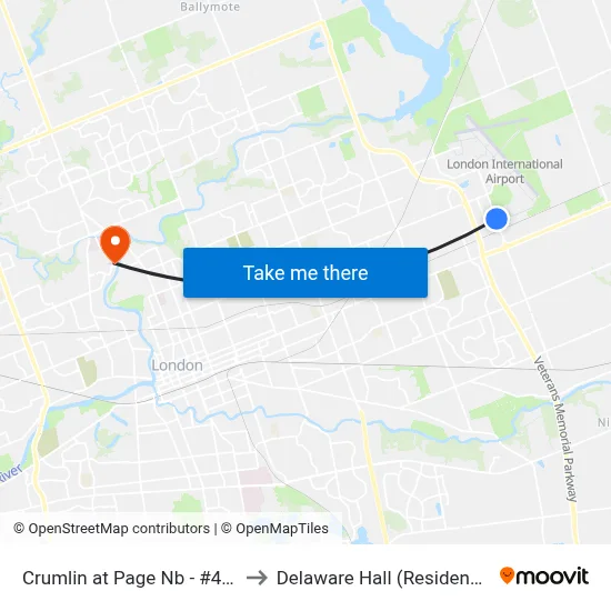 Crumlin at Page Nb - #490 to Delaware Hall (Residence) map