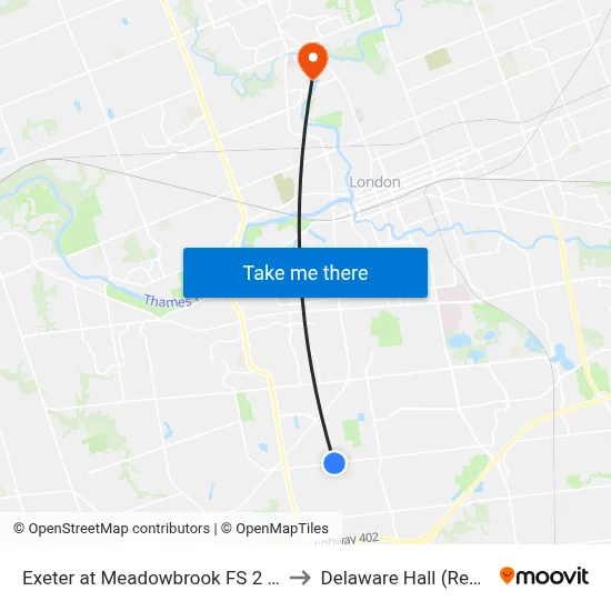 Exeter at Meadowbrook FS 2 Eb - #2826 to Delaware Hall (Residence) map