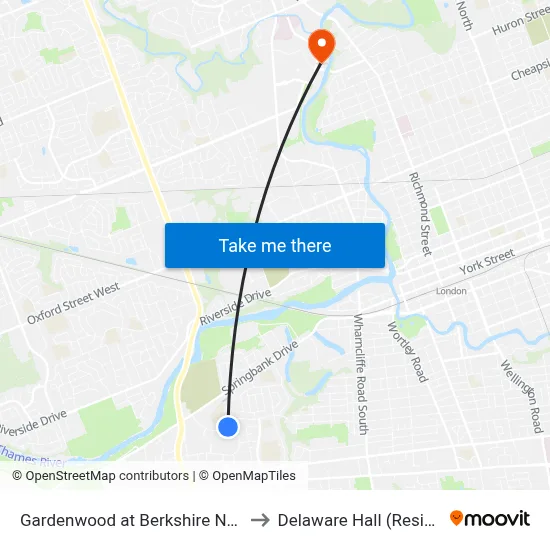 Gardenwood at Berkshire Nb - #759 to Delaware Hall (Residence) map