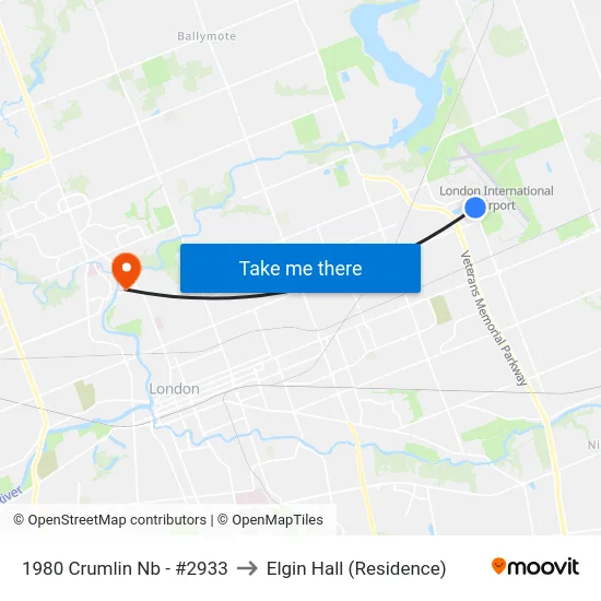 1980 Crumlin Nb - #2933 to Elgin Hall (Residence) map