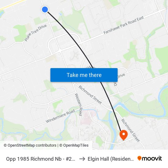 Opp 1985 Richmond Nb - #2773 to Elgin Hall (Residence) map