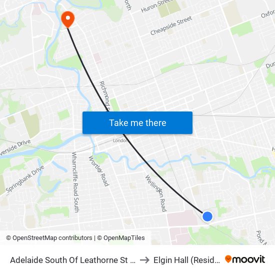 Adelaide South Of Leathorne St Nb - #48 to Elgin Hall (Residence) map