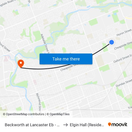 Beckworth at Lancaster Eb - #229 to Elgin Hall (Residence) map