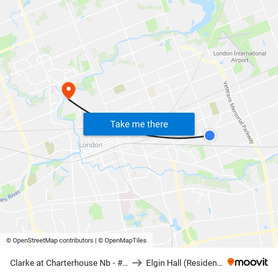 Clarke at Charterhouse Nb - #395 to Elgin Hall (Residence) map