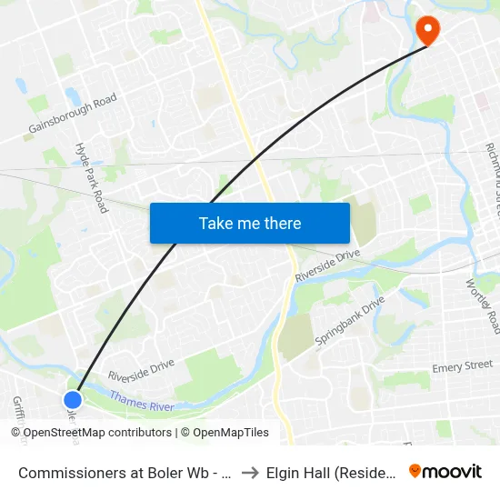Commissioners at Boler Wb - #448 to Elgin Hall (Residence) map