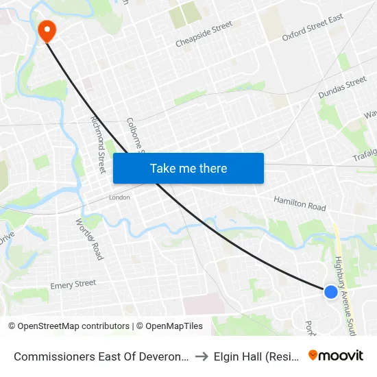 Commissioners East Of Deveron Wb - #453 to Elgin Hall (Residence) map