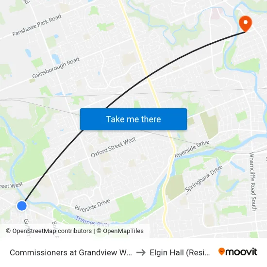 Commissioners at Grandview Wb - #2536 to Elgin Hall (Residence) map