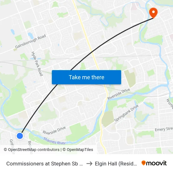 Commissioners at Stephen Sb - #2539 to Elgin Hall (Residence) map